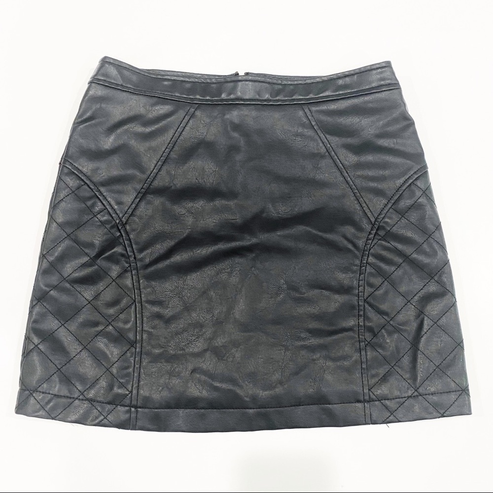 Jack by BB Dakota Faux Leather Mini Skirt Small